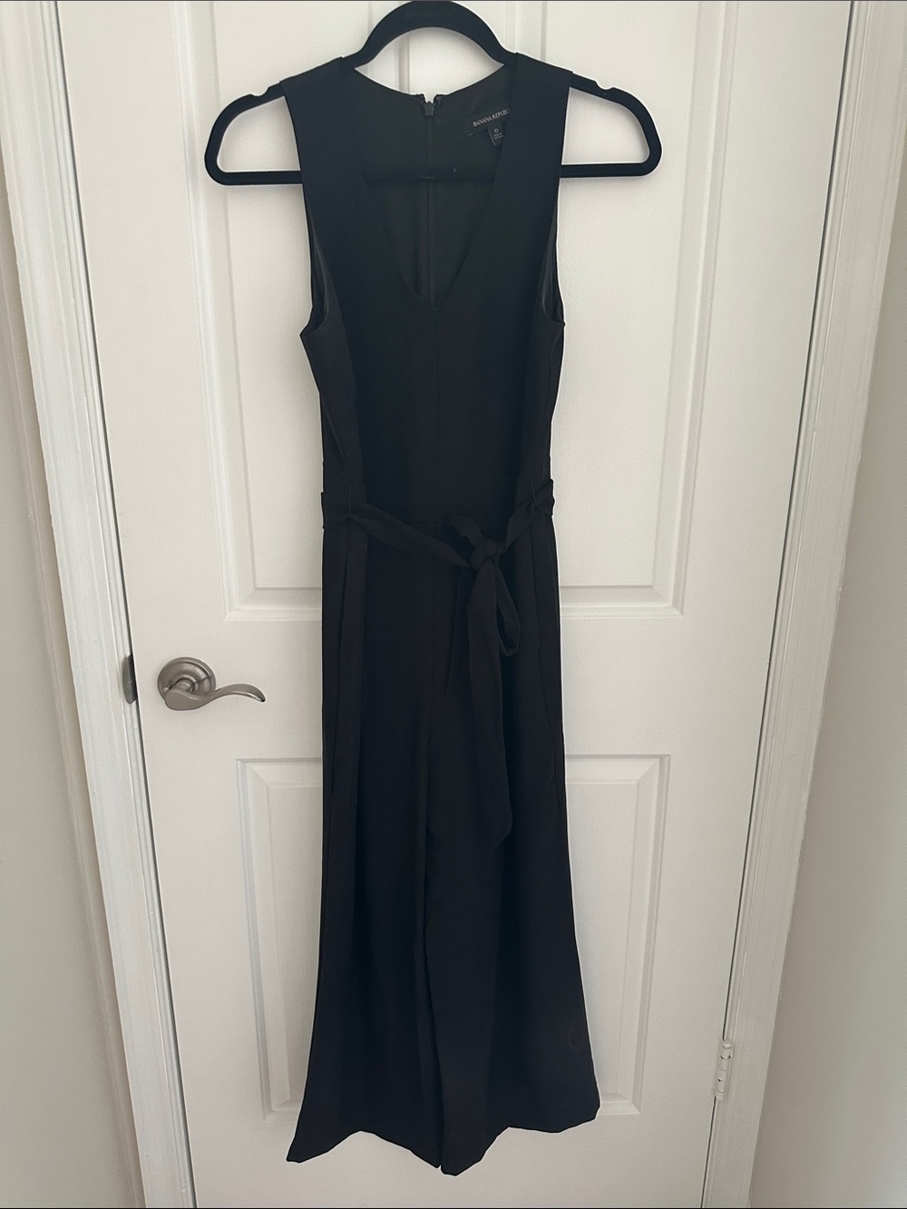 Banana Republic Black Tie-Waist Jumpsuit